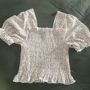 Floral Puff Sleeve top